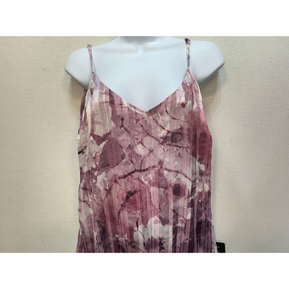 Lulus Sparkling Summer Purple Floral Lurex Maxi Dress Womens Sze L Boho Slit NWT - Picture 6 of 16